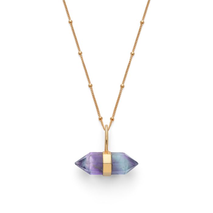Fluorite Balance Rock Necklace